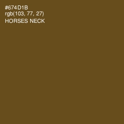 #674D1B - Horses Neck Color Image
